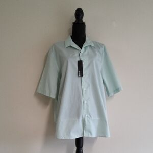 H&M Green Casual Button Down Shirt